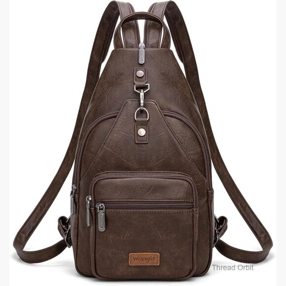 Convertible Sling Backpack with Anti-Theft Pocket, 7 Pockets, Water Resistant